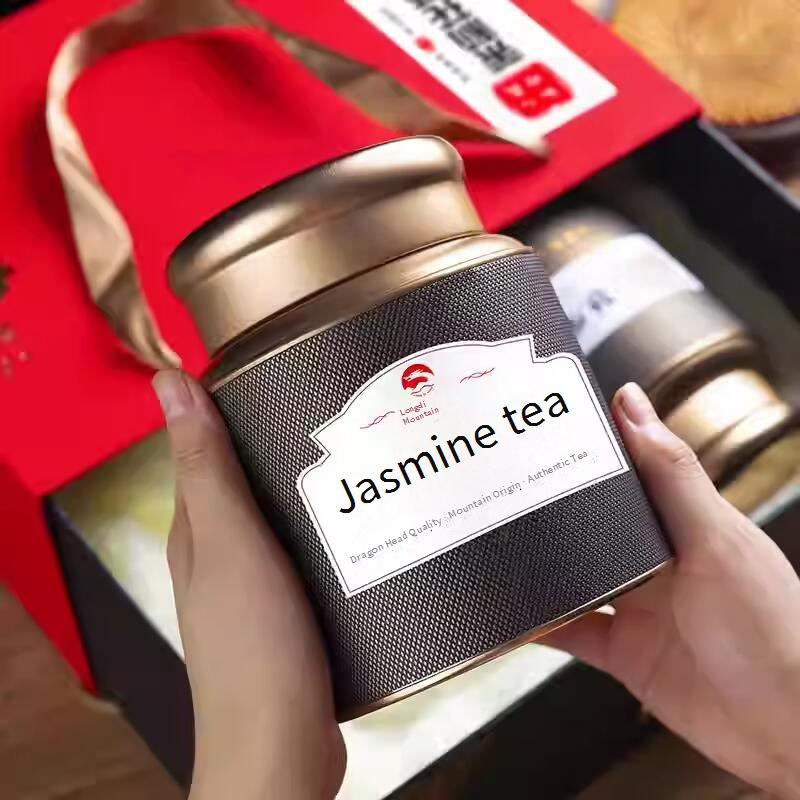 Longdi 2025 New Tea Jasmine Dragon Pearl Scented Tea, Premium Strong Aroma Green Tea, Gift Box for New Year Gifting