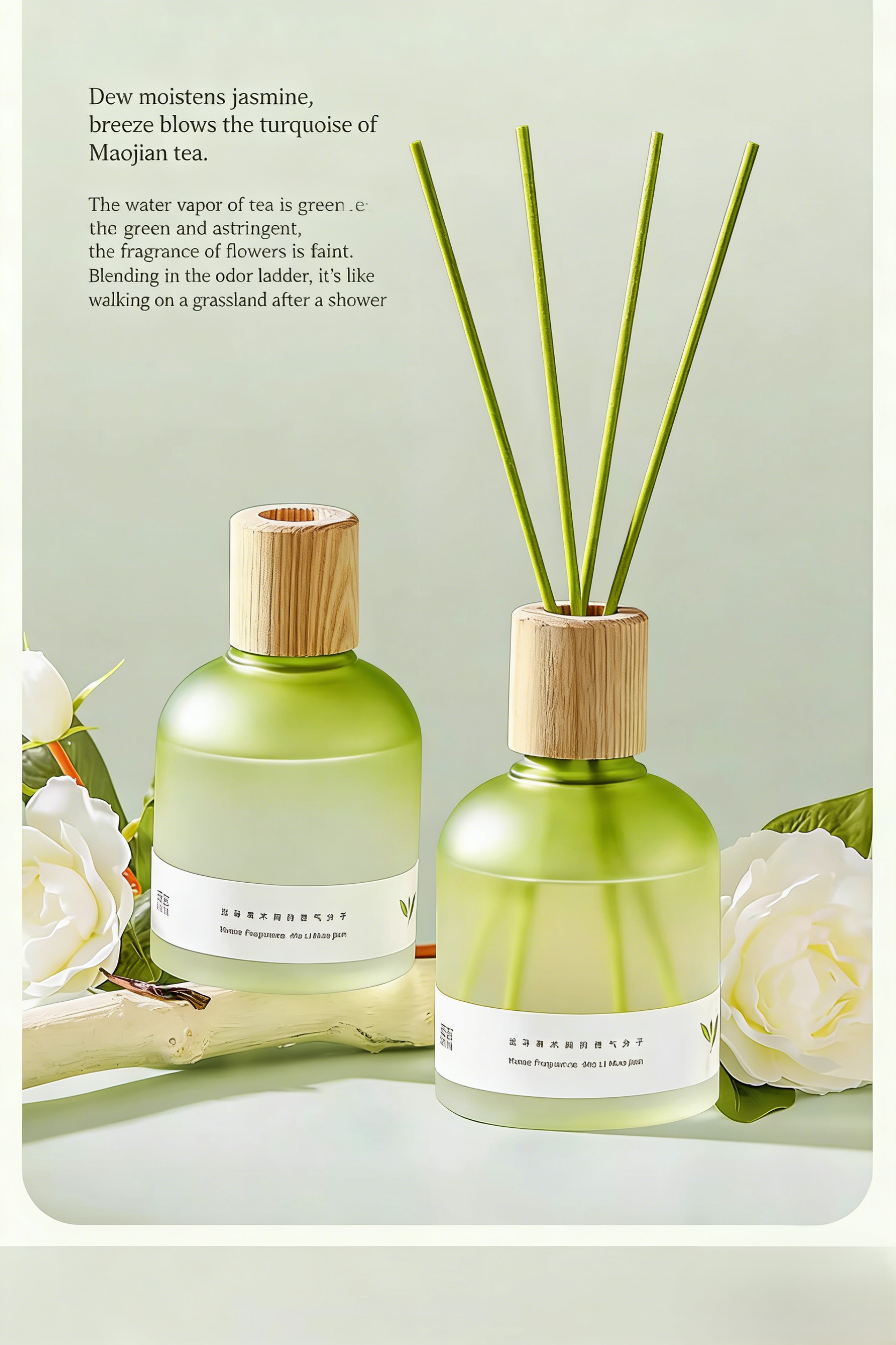 Jasmine tea scented aromatherapy, for home use, lasting fragrance in the bedroom and bathroom, fresh perfume essential oil, high-grade