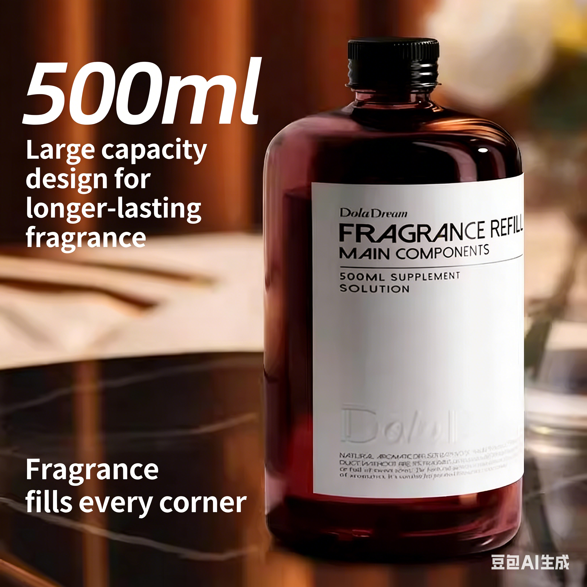 Jasmine Aromatherapy Refill Liquid, Long-lasting Fragrance for Indoor Use, Suitable for Home