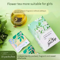 Jasmine Green Tea Bags, Rich Aroma Floral Tea, Cold Brewable, Triangular Pyramid Tea Bags, Women-Friendly, Brewable Anytime, Perfect for Gift & Souvenir Boxes