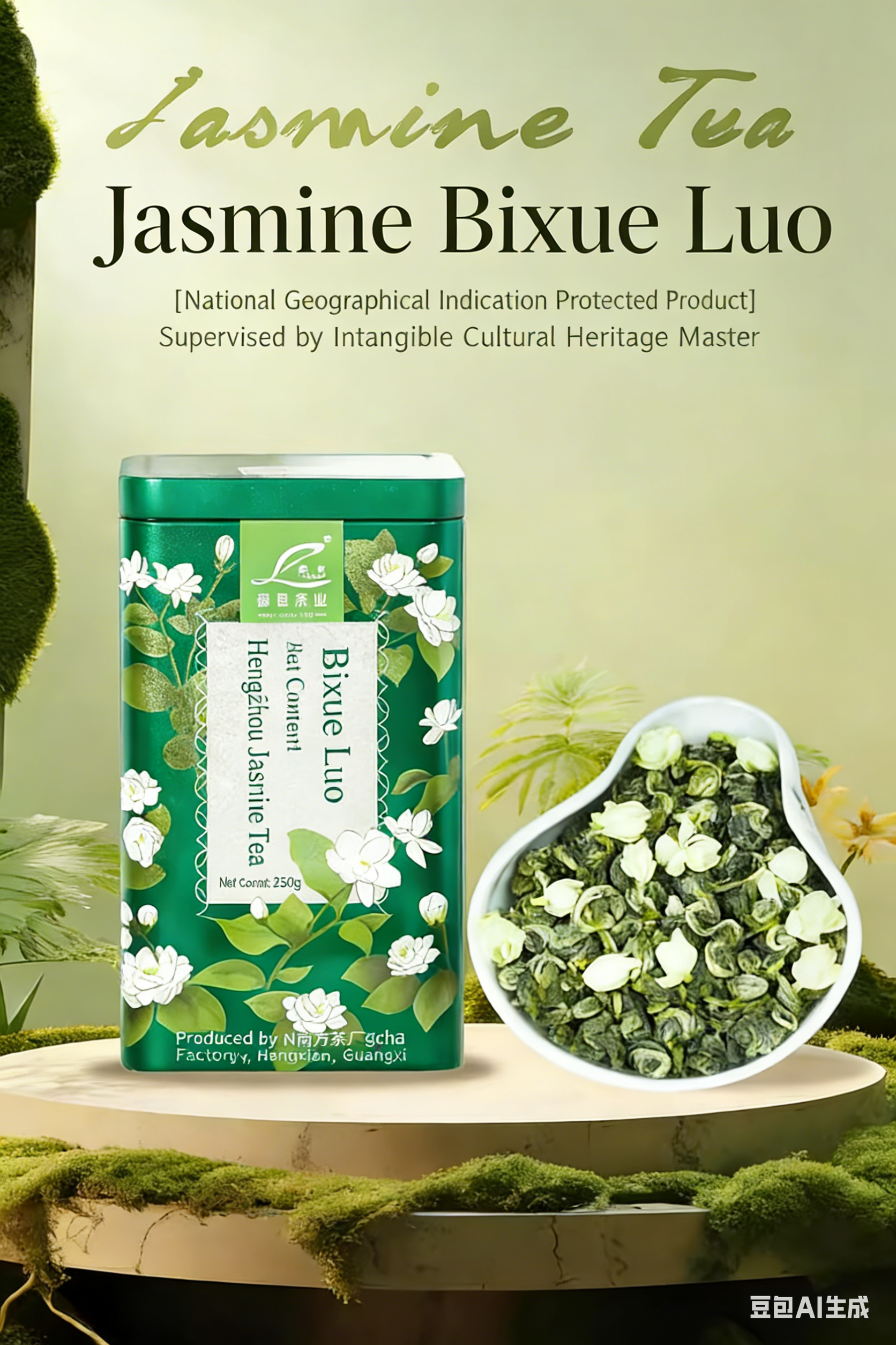 Jasmine Tea New Tea Jasmine Green Tea Premium Strong Fragrance Type Tea, Total 500 Grams, Hengzhou