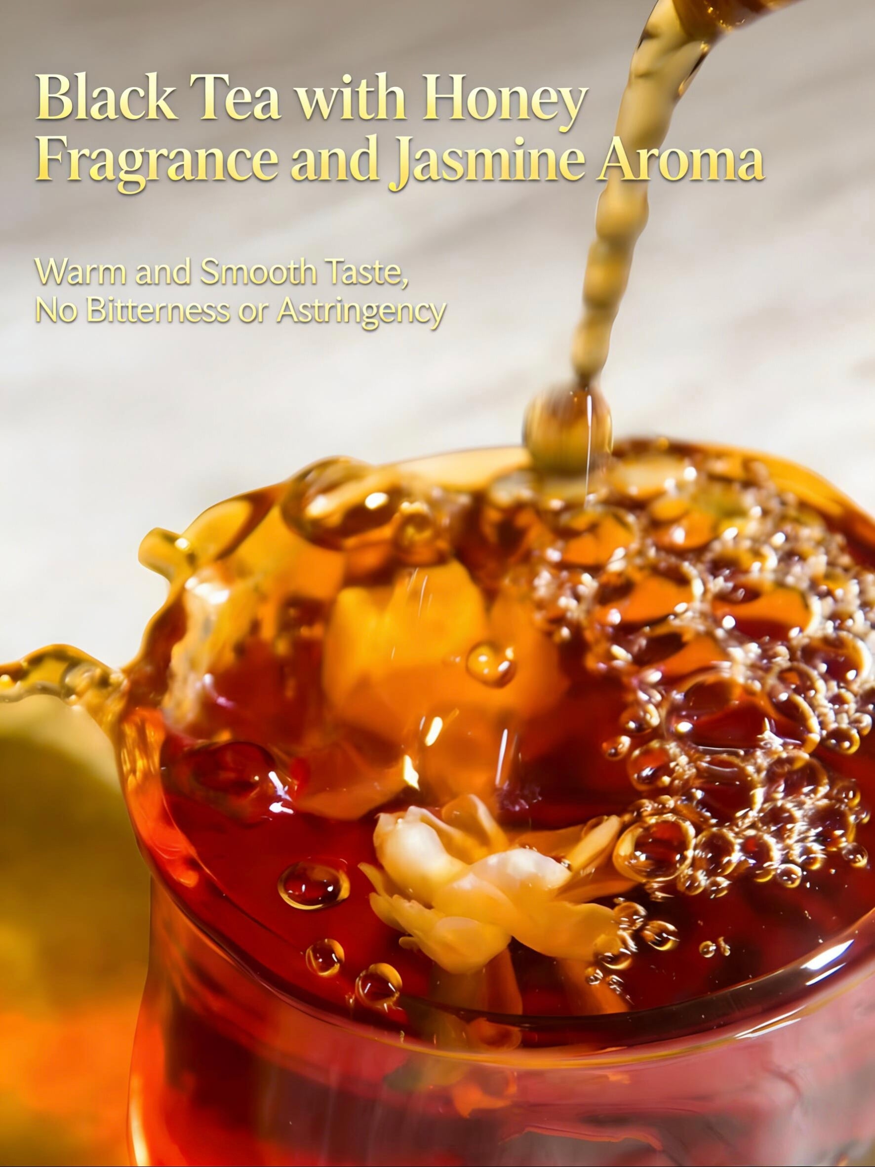 China Jasmine Black Tea, Honey-Rich Aroma