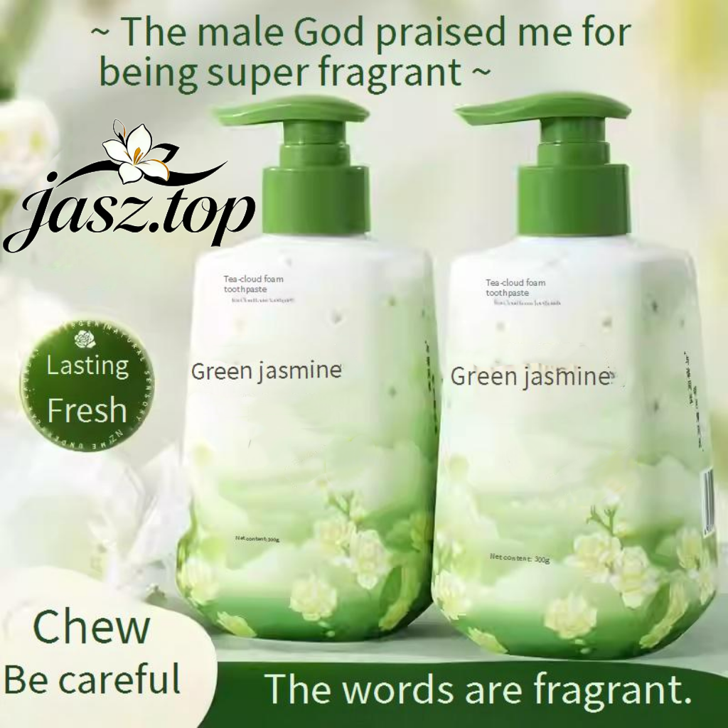 Jasmine Pump Toothpaste | Stain & Odor Removal | Breath Freshening | For Adults