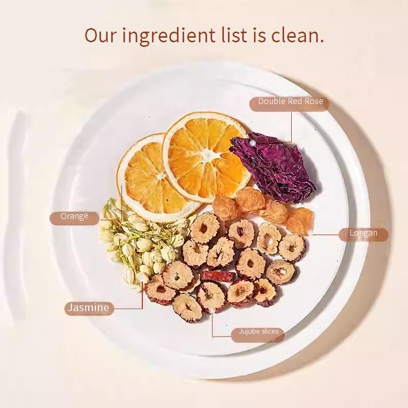 Roslin Rose Orange Jasmine Tea, 18g per bag, individually packaged, genuine ingredients, morning vitamin C boost, energizing tea for office