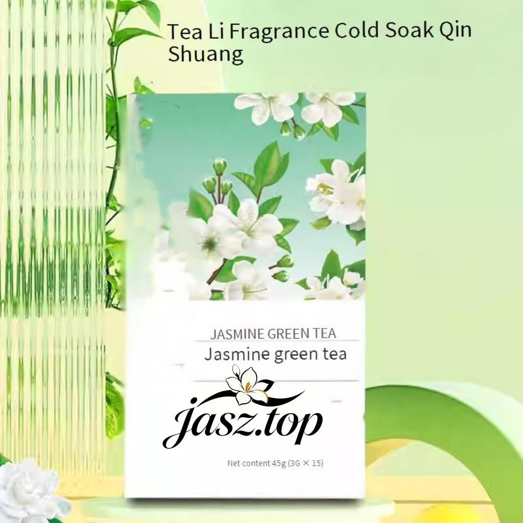Jasmine Green Tea Bags, Rich Aroma Floral Tea, Cold Brewable, Triangular Pyramid Tea Bags, Women-Friendly, Brewable Anytime, Perfect for Gift & Souvenir Boxes