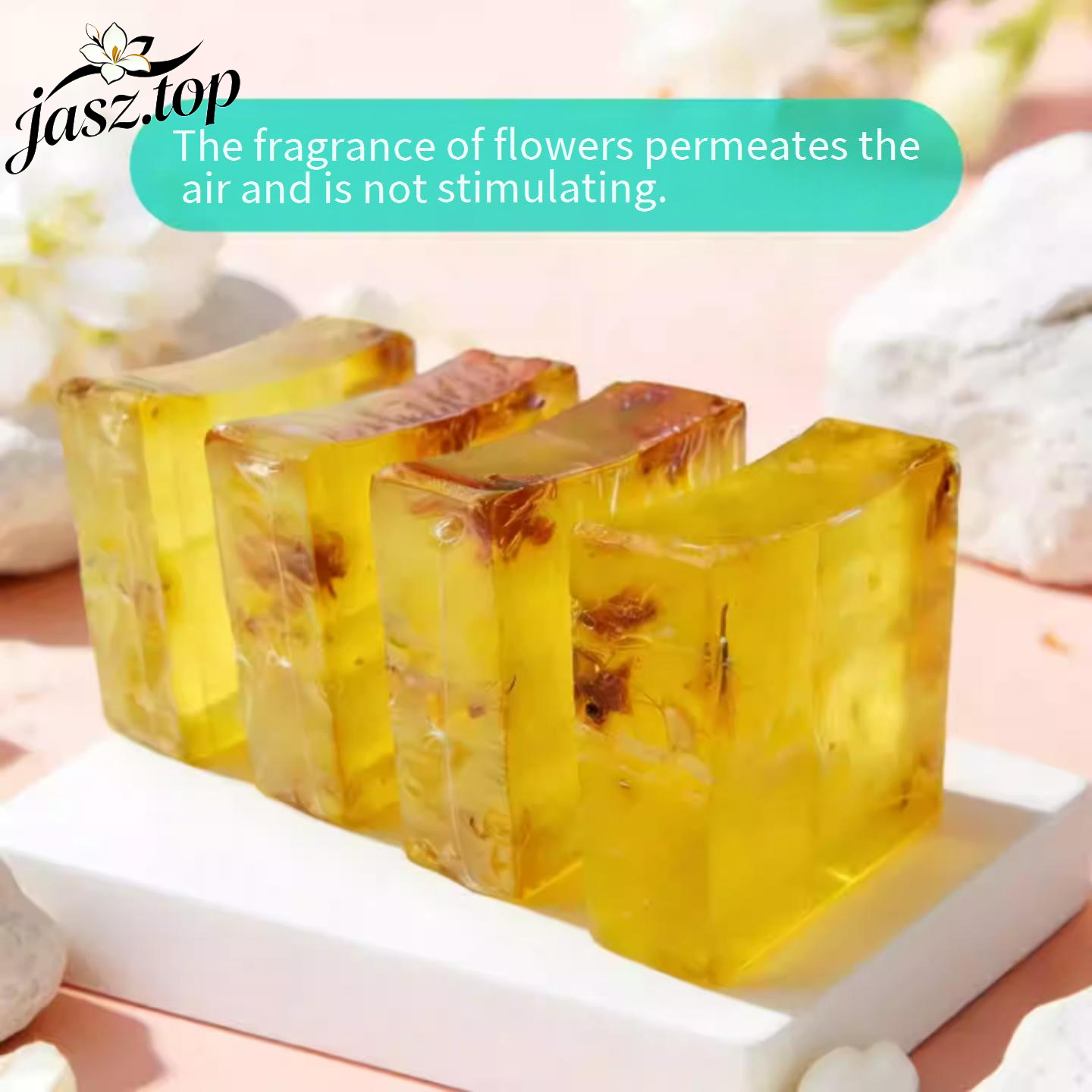 Handmade Jasmine Essential Oil Soap, Authentic Jasmine Fresh Flower Soap, Natural Soap for Face Cleansing & Full Body Bathing