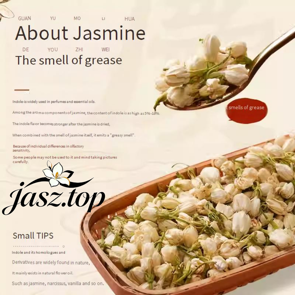 Jasmine Herbal Tea | Sulfur-Free | Blendable with Wolfberry, Fetal Chrysanthemum & Roselle | Perfect for Steeping