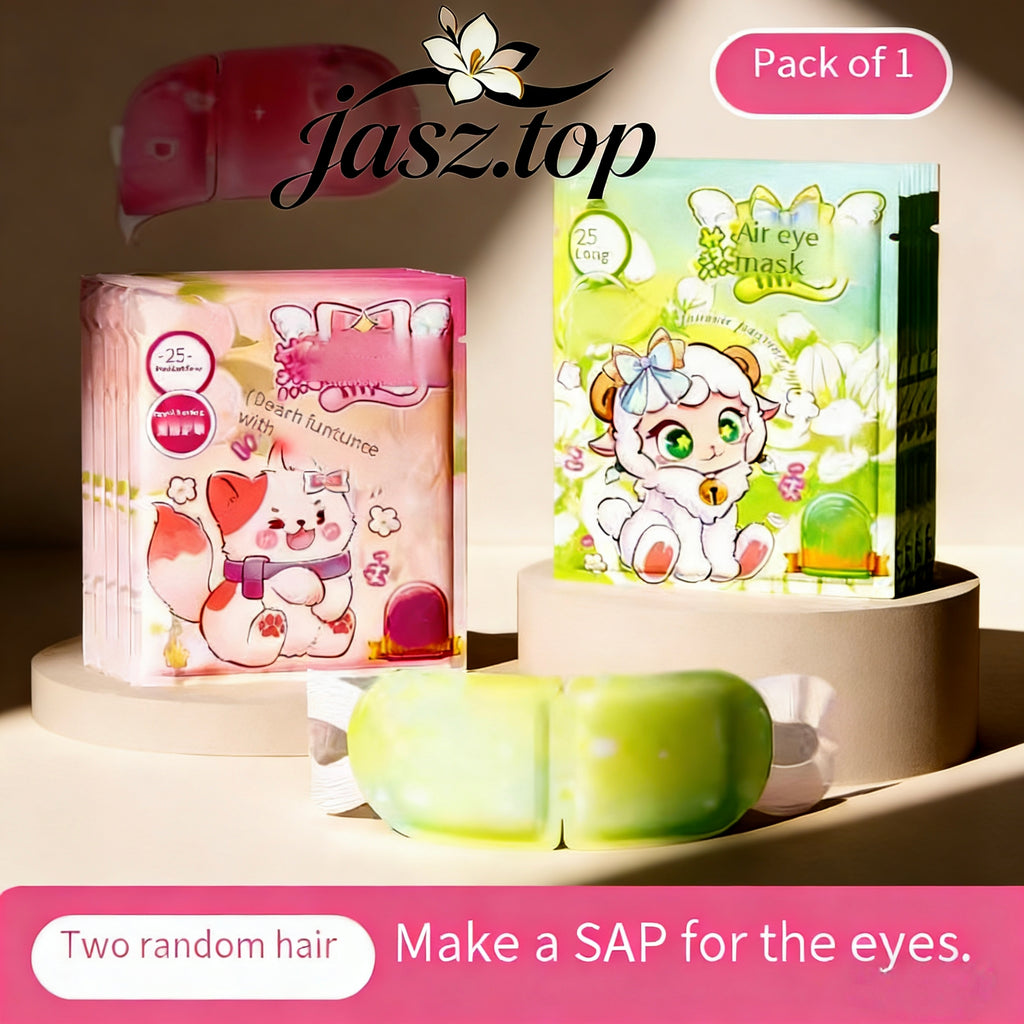 Glittering Color Steam Eye Mask - Jasmine & Peach Blossom Scent