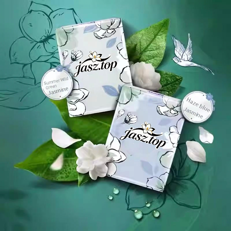 Jasmine Scented Pocket Tissues, Light Fragrance, 4-Ply Thickened, 12/24 Packs, Portable Travel Size