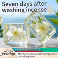 Jasmine Fragrance Soap, Face & Body Wash Bar, Oil Control, Anti-Mite & Antibacterial, Skin Brightening & Nourishing, Moisturizing, Long-Lasting Fragrance