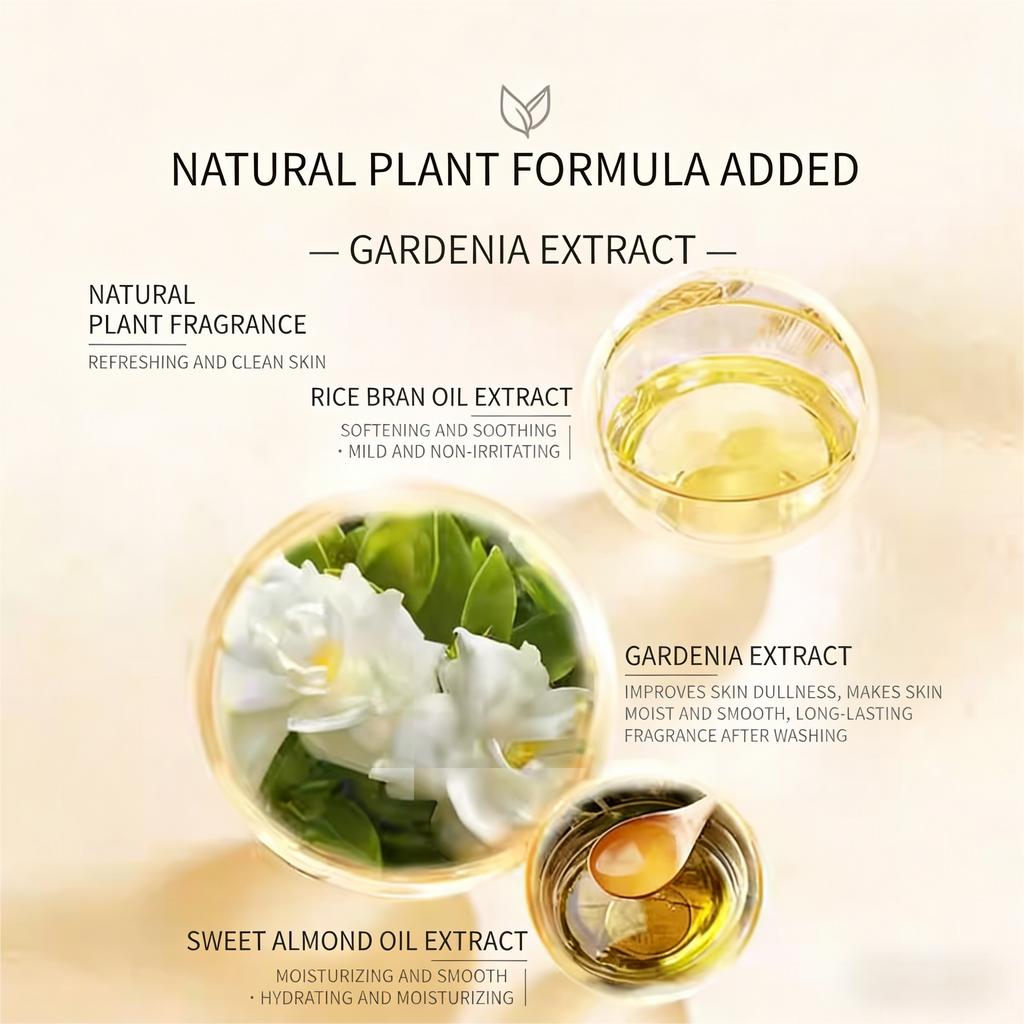 Jasmine Fragrance Soap, Gardenia Genuine Official Brand Handmade Essential Oil Perfume