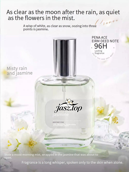 Chuti Jasmine Perfume, Woody Floral Unisex, Long-Lasting Light Crisp Fragrance