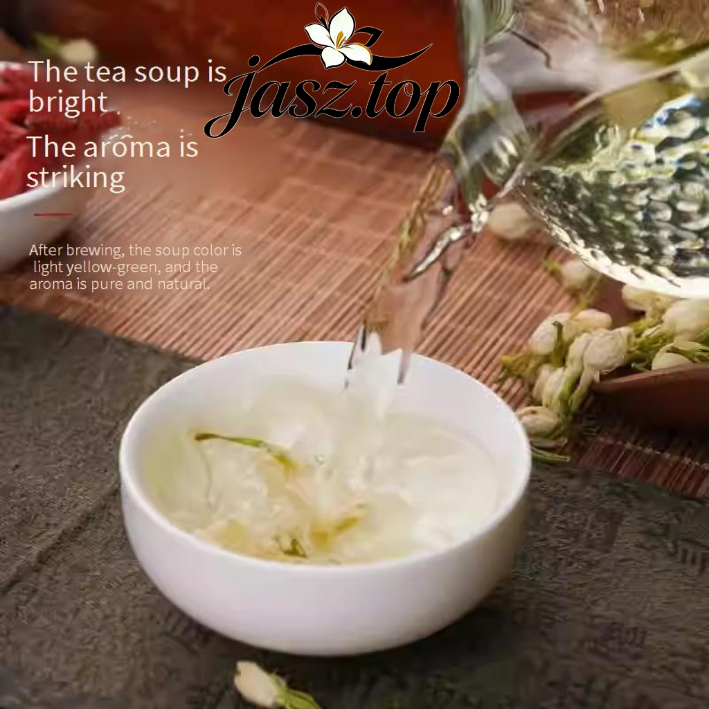 Jasmine Herbal Tea | Sulfur-Free | Blendable with Wolfberry, Fetal Chrysanthemum & Roselle | Perfect for Steeping