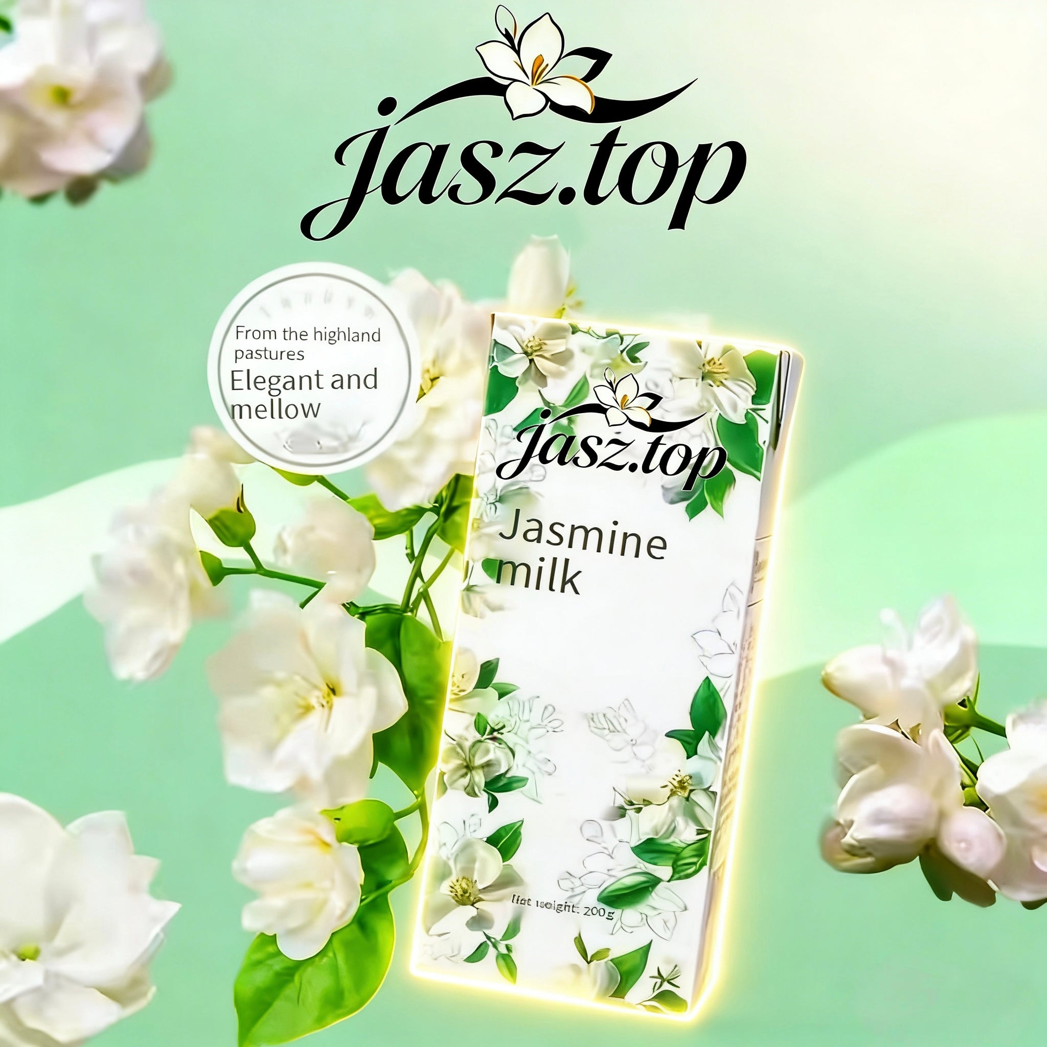 Green Grape & Jasmine Flavored Sweet Milk,  Milk-containing Beverage, Ideal for Kids' Breakfast