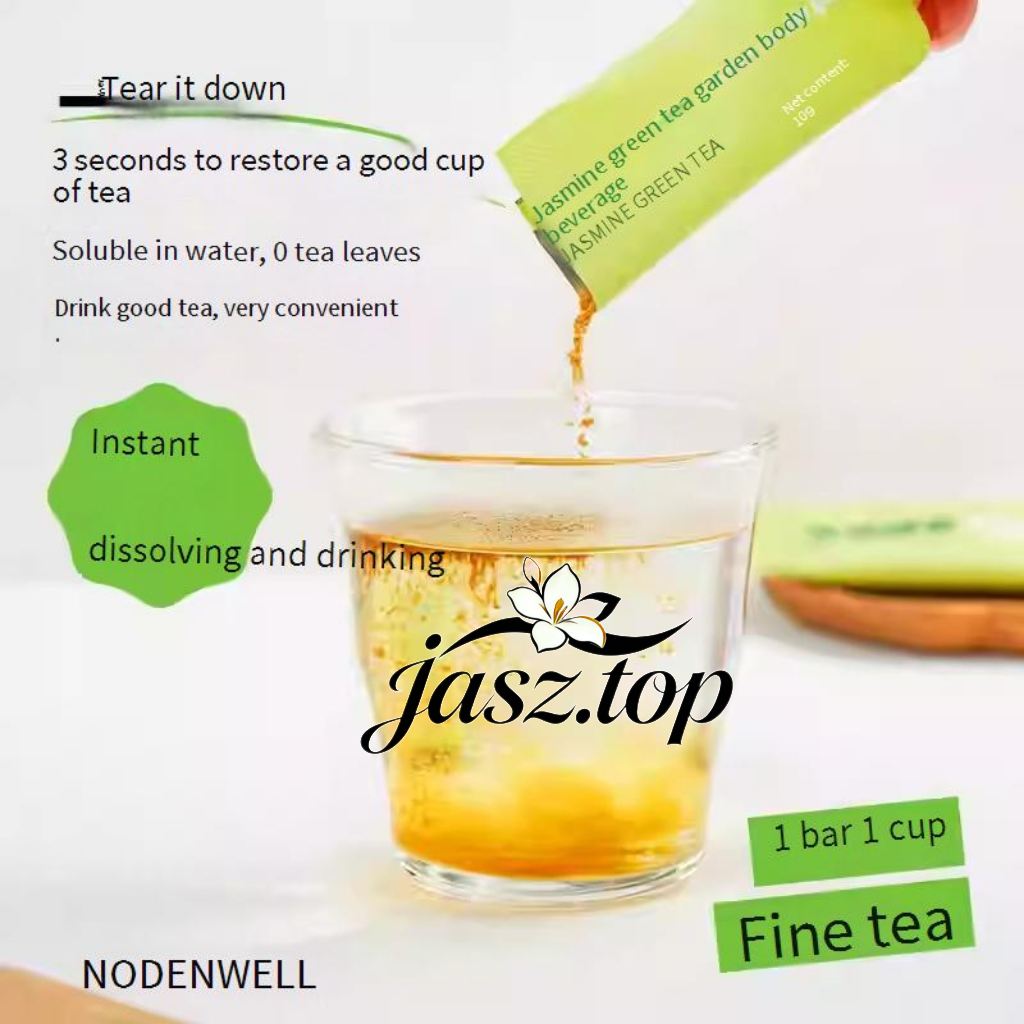 Instant Jasmine Green Tea Powder - Creamy, Sediment-Free | Matcha Powder & Floral Tea Powder | Ideal for Milk Tea & Baking