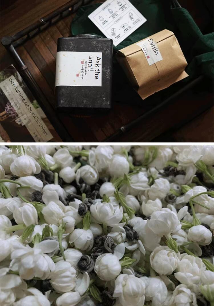 Strong Aroma Jasmine Dragon Balls | Fresh Jasmine Scented White Down Hydrangea Jasmine Green Tea