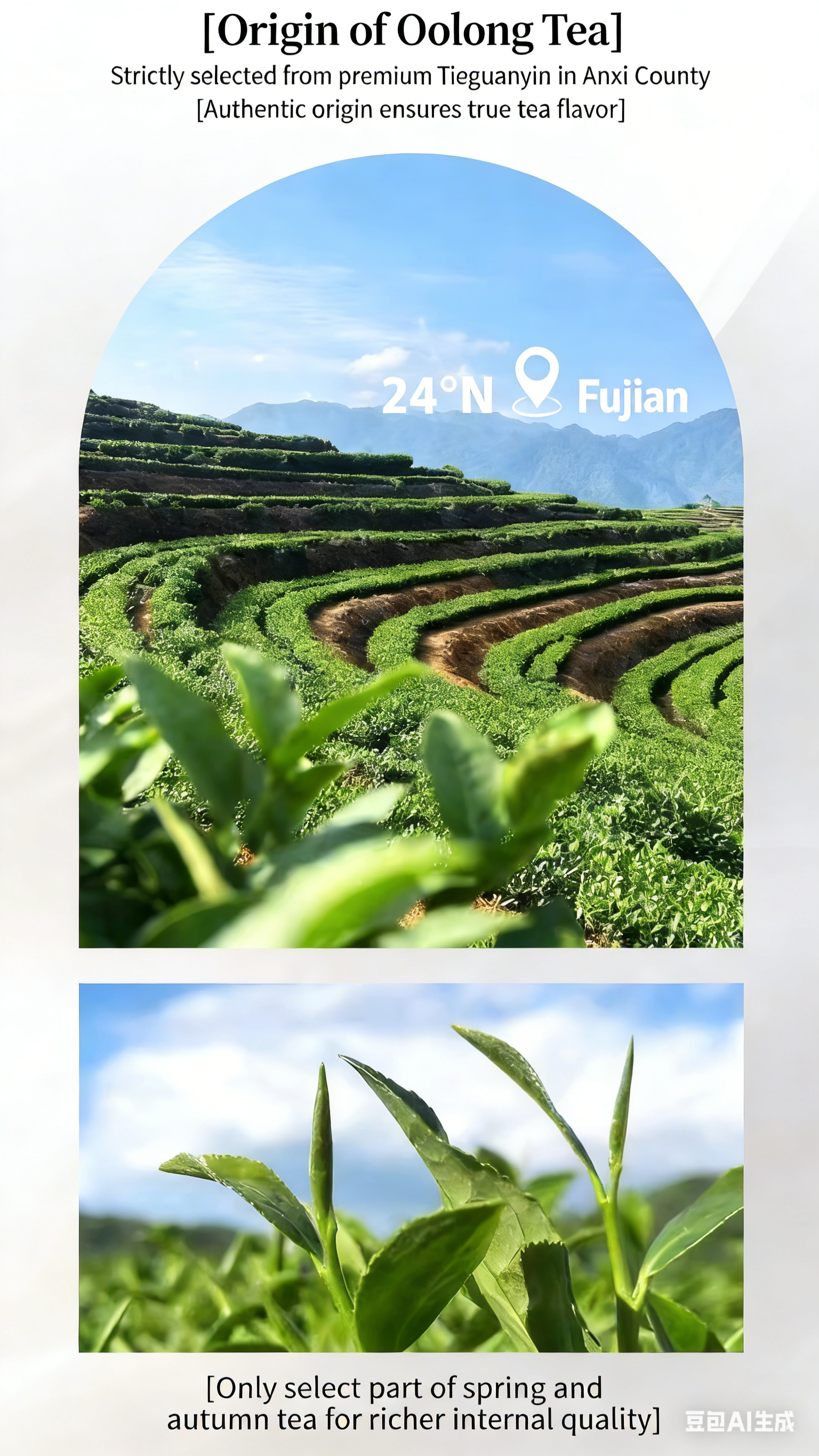 Jasmine Green Tea Oolong Cold Brew Tea, Premium Jasmine Tieguanyin, Fresh Aroma Cold Brew Beverage, Authentic Orchid Fragrance, Rich Flavor