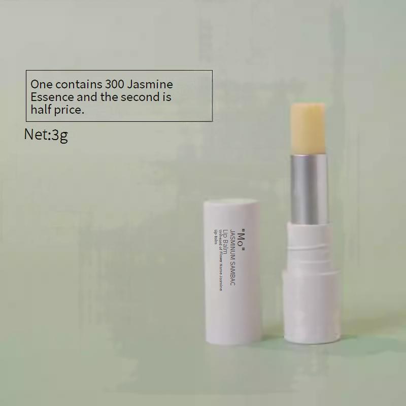 Jasmine Essential Oil Lip Balm, Hydrating & Moisturizing, Fades Fine Lines, Colorless, For Men & Women, Lip Primer, Anti-Chapping