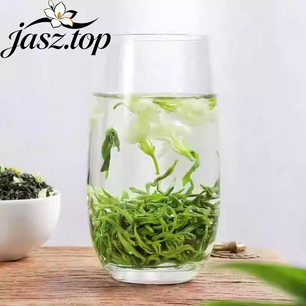 Premium Jasmine Dragon Pearl Tea, Handcrafted with Ancient Scenting Technique, Green Tea Scented with Jasmine Blossoms
