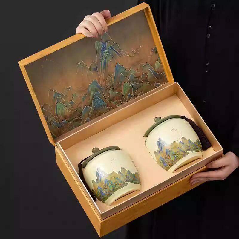 Authentic Jasmine Tea Gift Box, 2025 New Harvest, Premium Strong Aroma Green Tea, Ideal New Year Gift for Elders